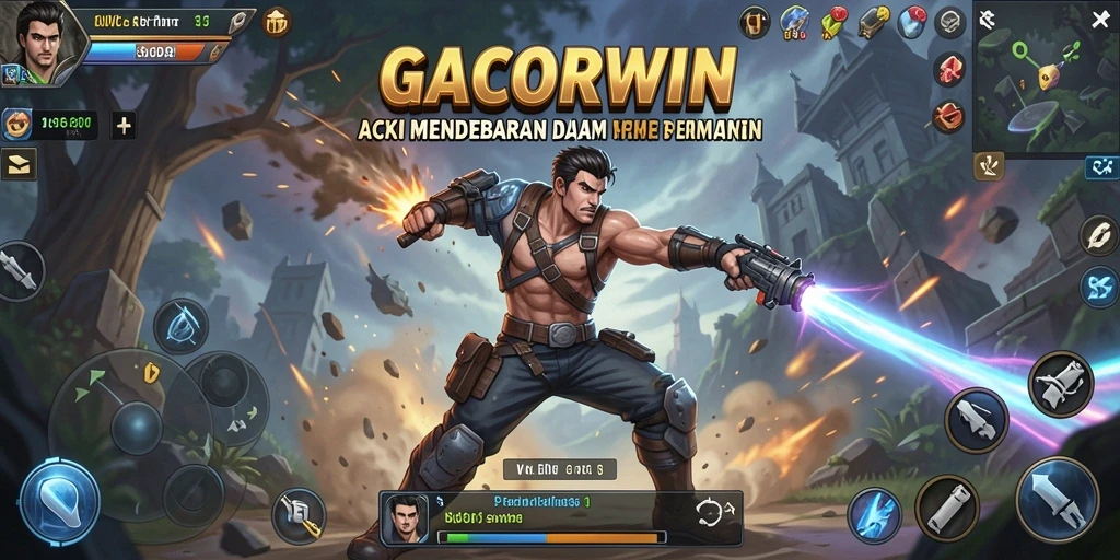 Screenshot menampilkan adegan seru gameplay GACORWIN dengan aksi yang mendebarkan.