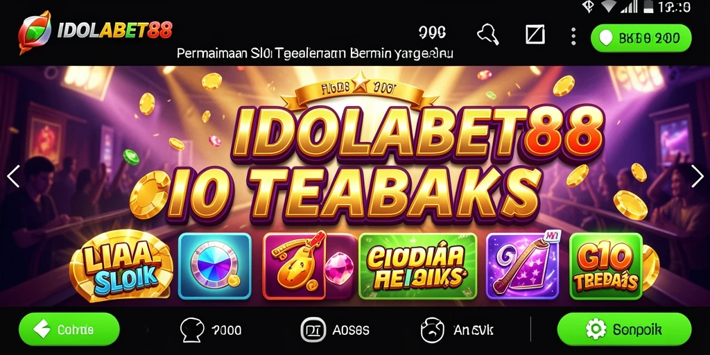 Screenshot gameplay Slot menunjukkan pengalaman seru yang ditawarkan IDOLABET88.