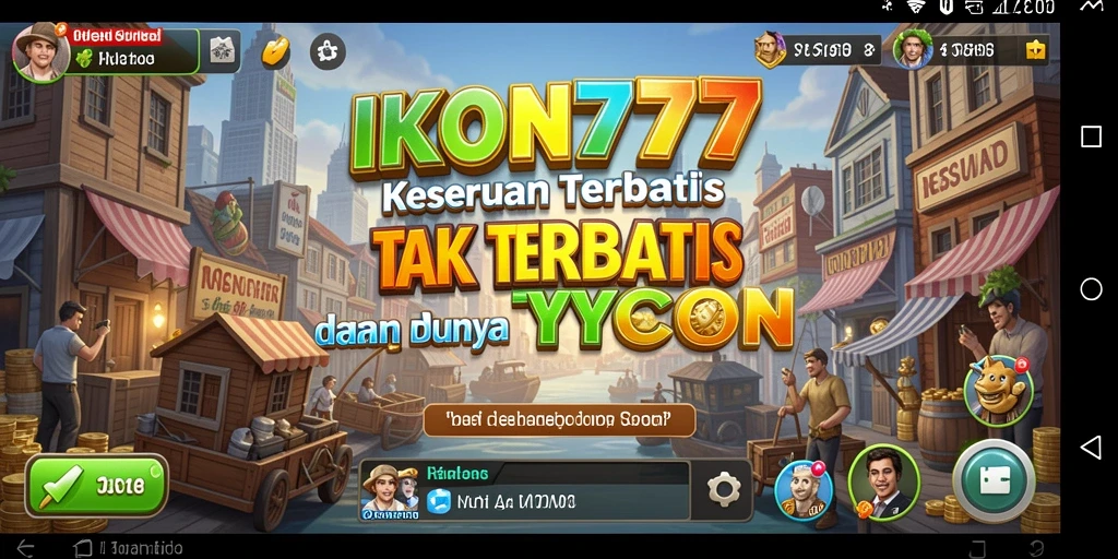 Tampilan gameplay seru di IKON777 menunjukkan manajemen bisnis yang menantang.