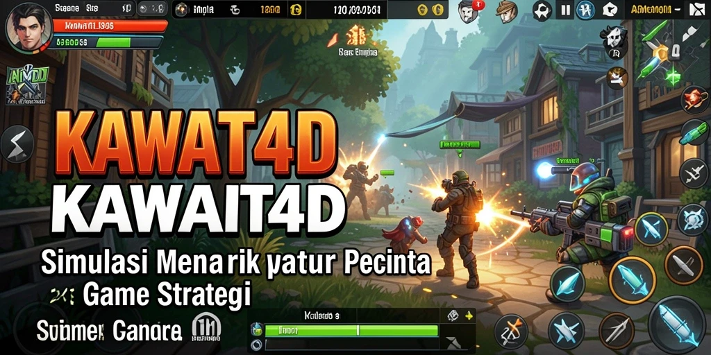 Tampilan menarik dari gameplay KAWAT4D yang penuh strategi.