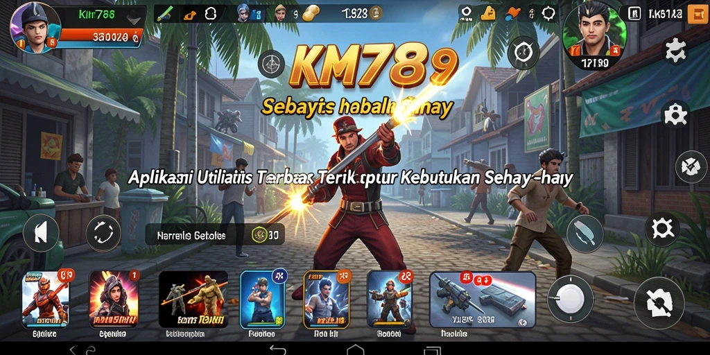 Screenshot KM789 menunjukkan antarmuka pengguna yang sederhana dan fungsional.