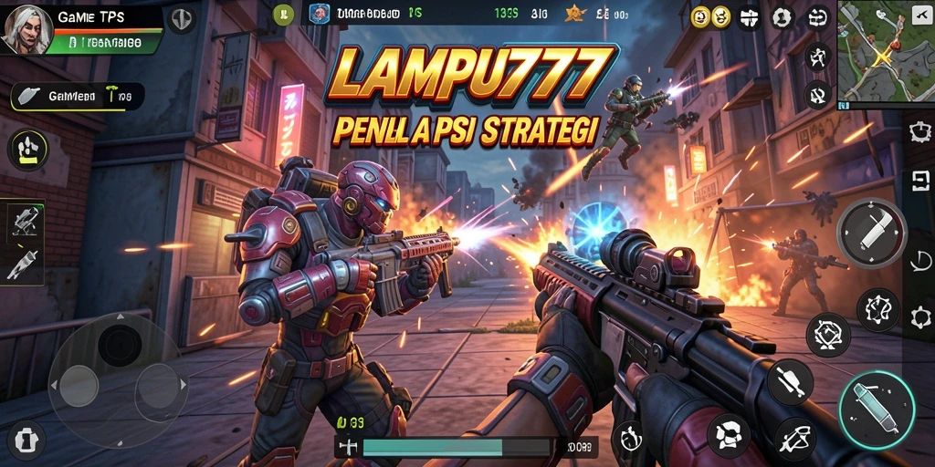 Tampilan seru gameplay LAMPU777 dalam pertempuran TPS.