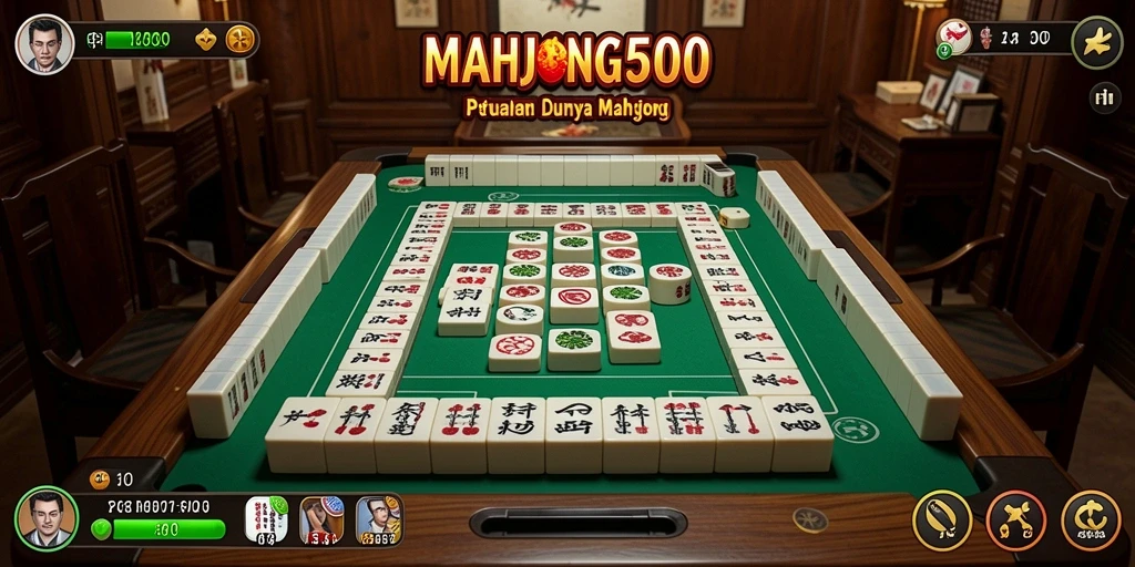 Screenshot gameplay MAHJONG500 menampilkan tantangan seru dari petualangan Mahjong.