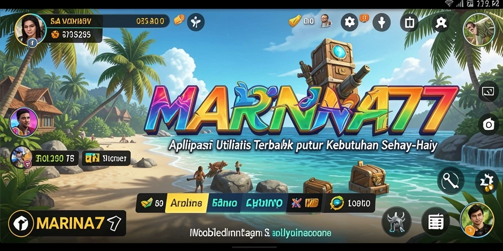 Screenshot utama MARINA77 menampilkan fitur utilitas yang efisien dan mudah digunakan.
