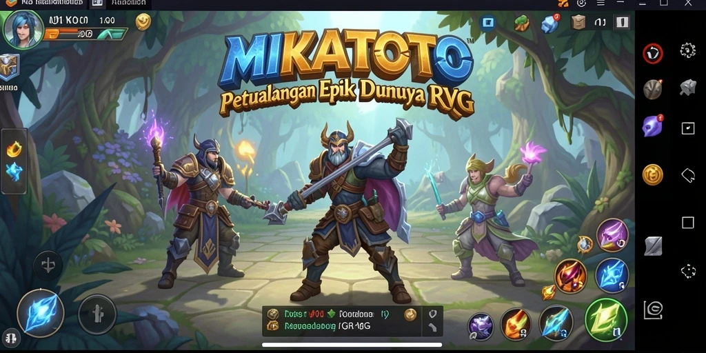Tangkapan layar dari gameplay <strong>MIKATOTO</strong> menampilkan aksi pertempuran yang mendebarkan.