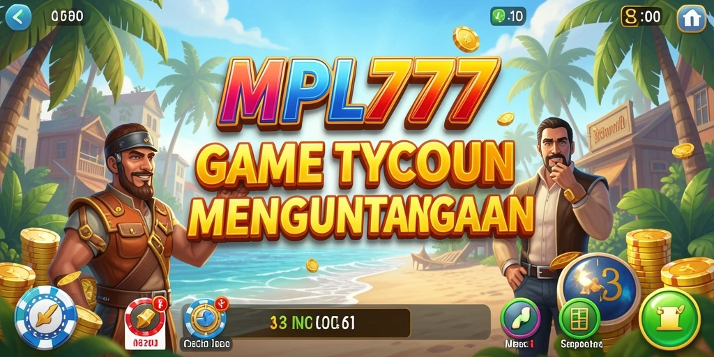 Screenshot gameplay MPL777 menampilkan interaksi seru dalam menjalankan bisnis Tycoon.