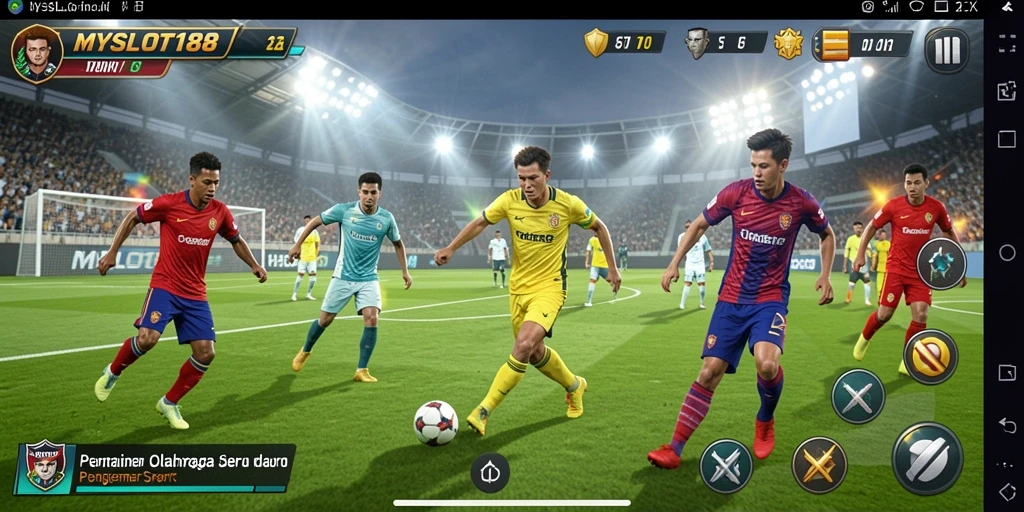 Tampilan gameplay seru dalam MYSLOT188 dengan variasi olahraga yang menarik.