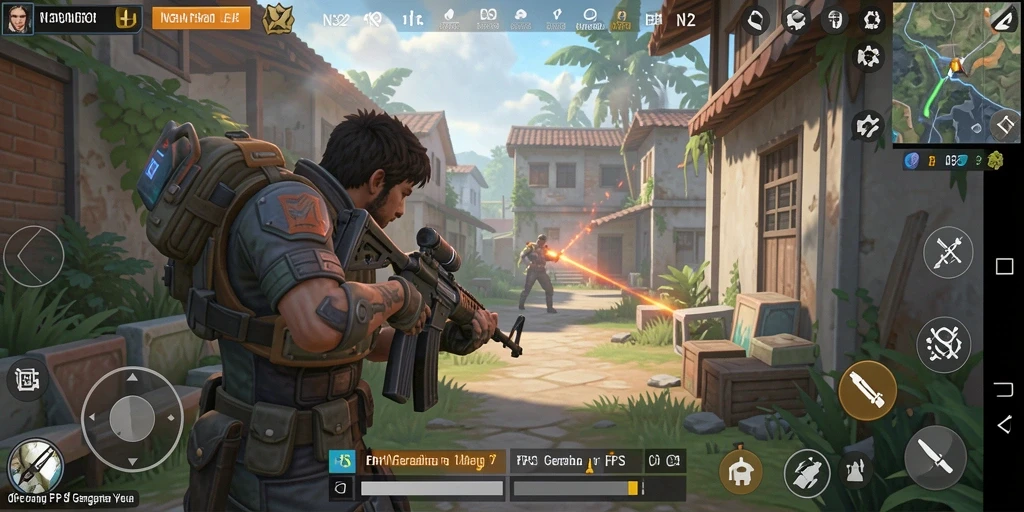 Gameplay N32 yang seru dan menegangkan dalam genre FPS.