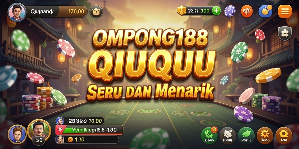 Gameplay seru OMPONG188 dengan strategi QiuQiu menarik.
