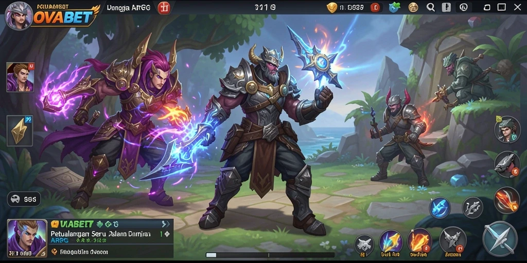 Tangkapan layar utama OVABET yang menunjukkan aksi gameplay ARPG yang mengasyikkan.