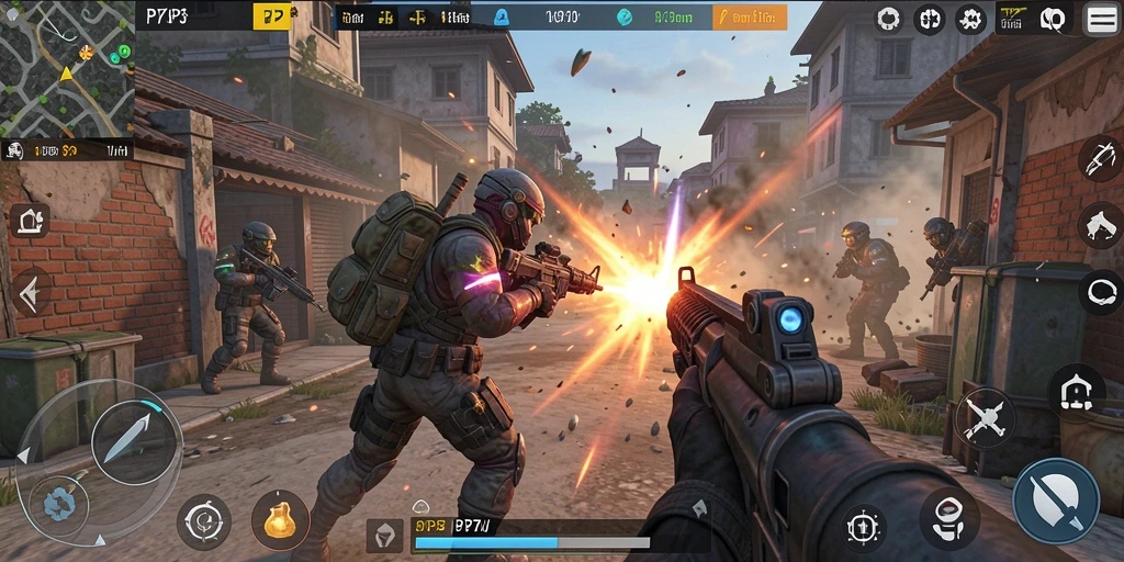 Tampilan gameplay PP7 yang mendebarkan dan grafis yang luar biasa.