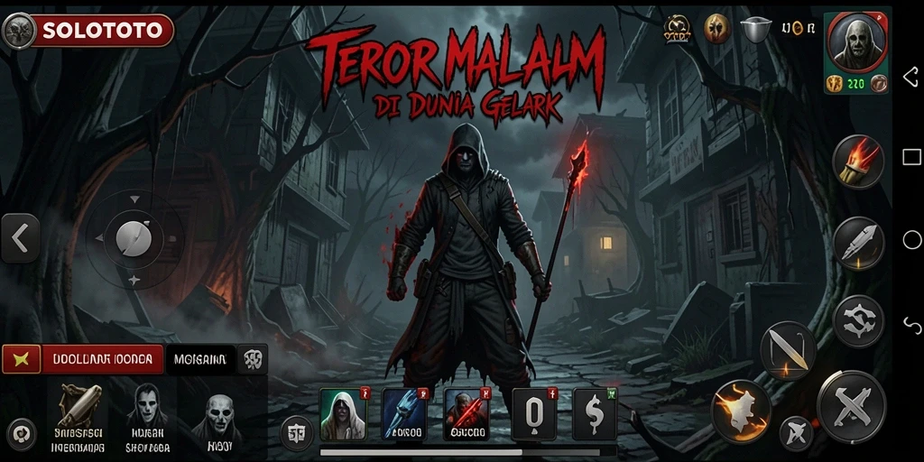 Screenshot menampilkan gameplay menegangkan SOLOTOTO yang mengundang rasa takut.
