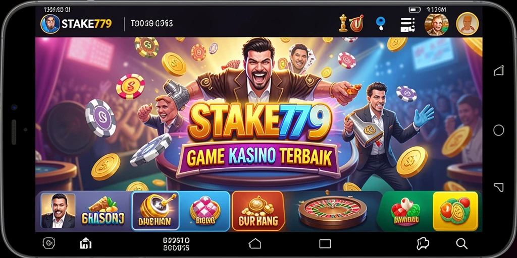 Tampilan gameplay <strong>STAKE779</strong> yang menarik dan penuh aksi kasino.