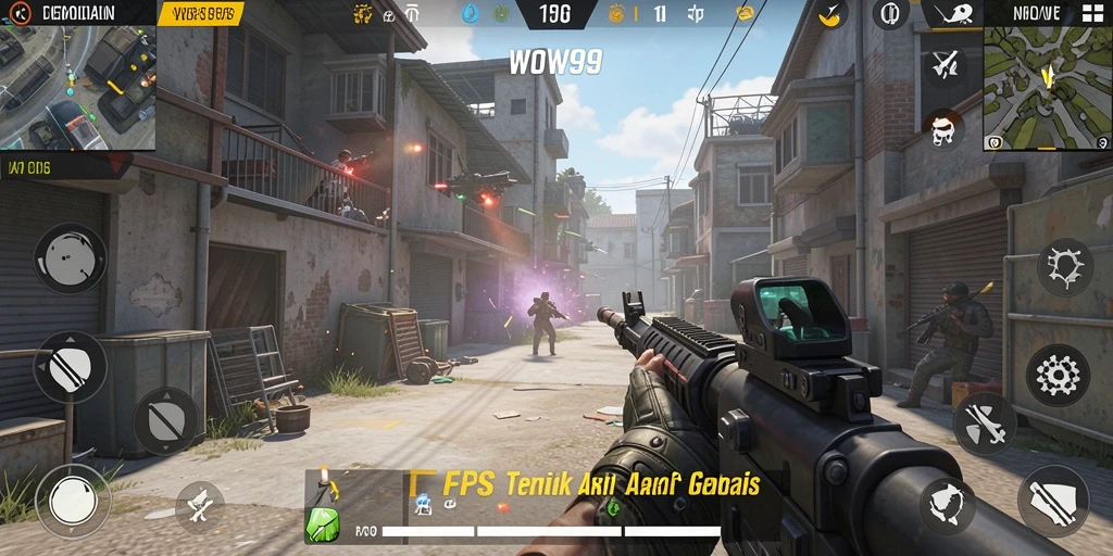 Gameplay seru dan mendebarkan dalam WOW99.
