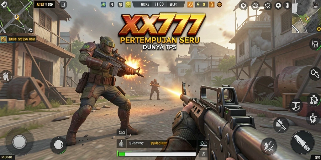 Tampilan gameplay XXX777 dengan aksi pertempuran yang intens.